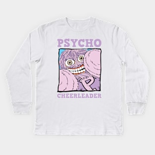 Psycho Cheerleader Kids Long Sleeve T-Shirt